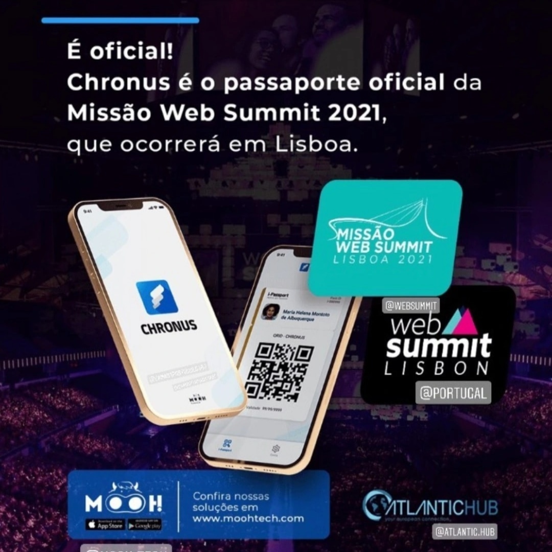 Missão brasileira no Web-Summit 2021 com segurança do Chronus i-Passport