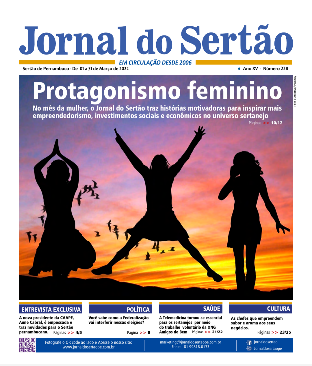 Protagonismo feminino é o tema central da edição de março do Jornal do Sertão PE