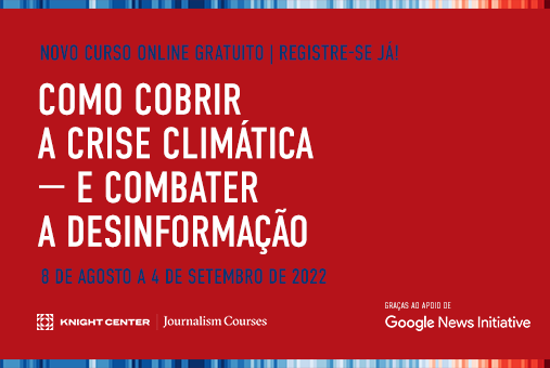 Cursos online sobre a crise climática chegam a 3.800 alunos