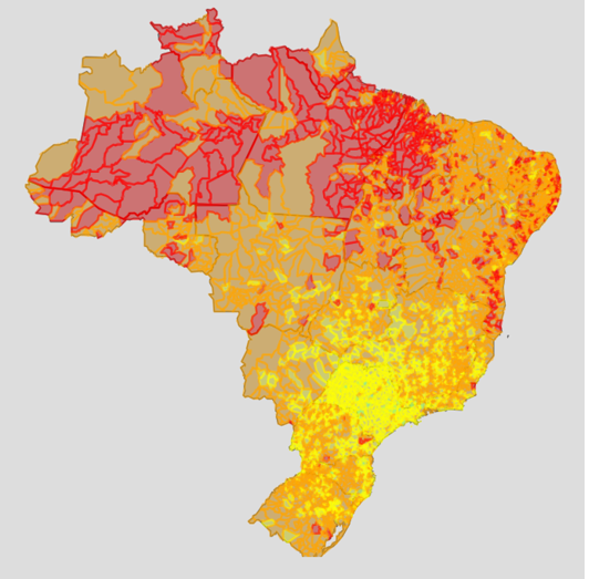 Mais de 70% das cidades brasileiras têm nível baixo de desenvolvimento